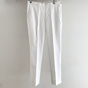 Lauren Ralph Lauren White Straight High Rise Pant